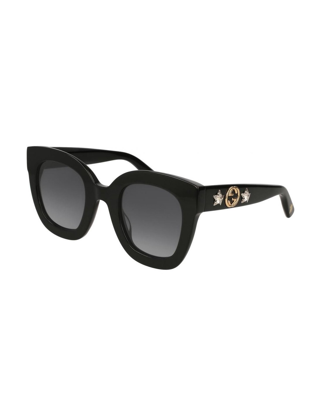 Gucci GG0208S 001 Square Oversized Gris degradad