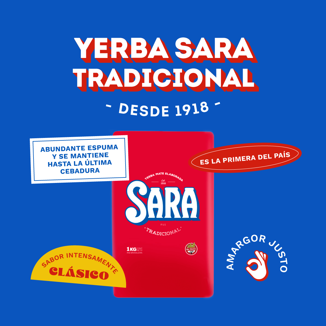 Yerba Mate Sara Tradicional 1 kg