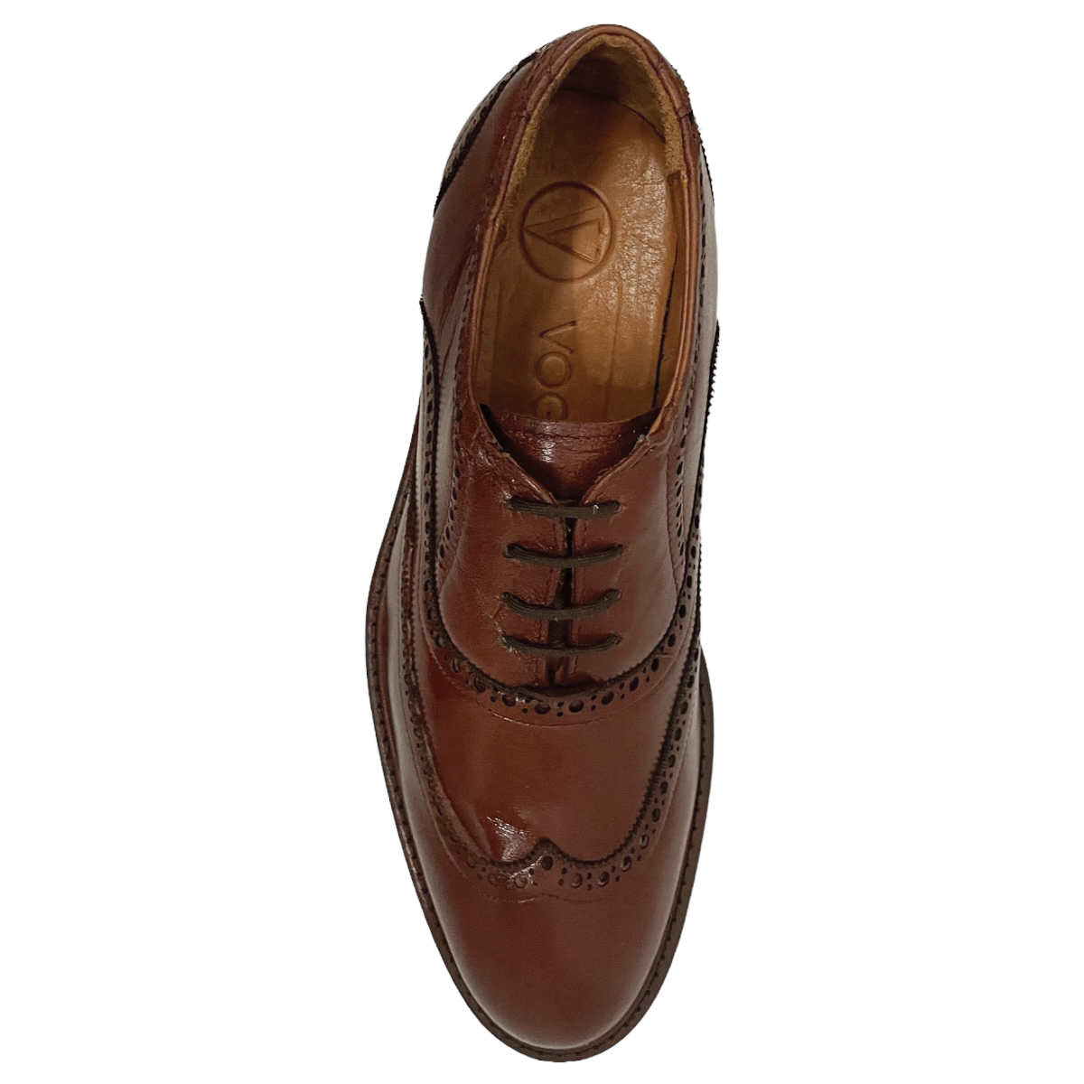 Zapatos De Vestir Bostoniano Hombre Vino Vogatti Piel Cómodo