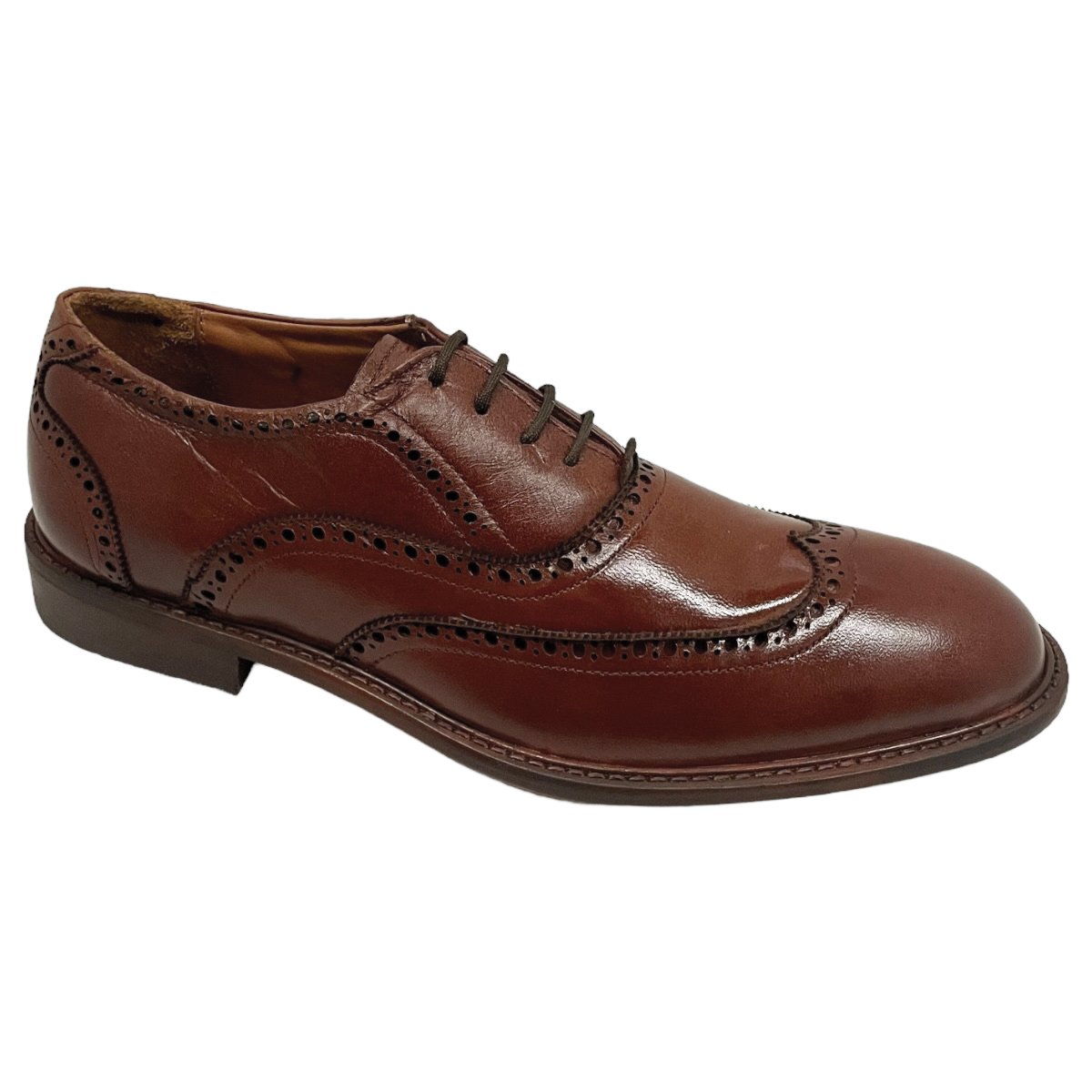 Zapatos De Vestir Bostoniano Hombre Vino Vogatti Piel Cómodo