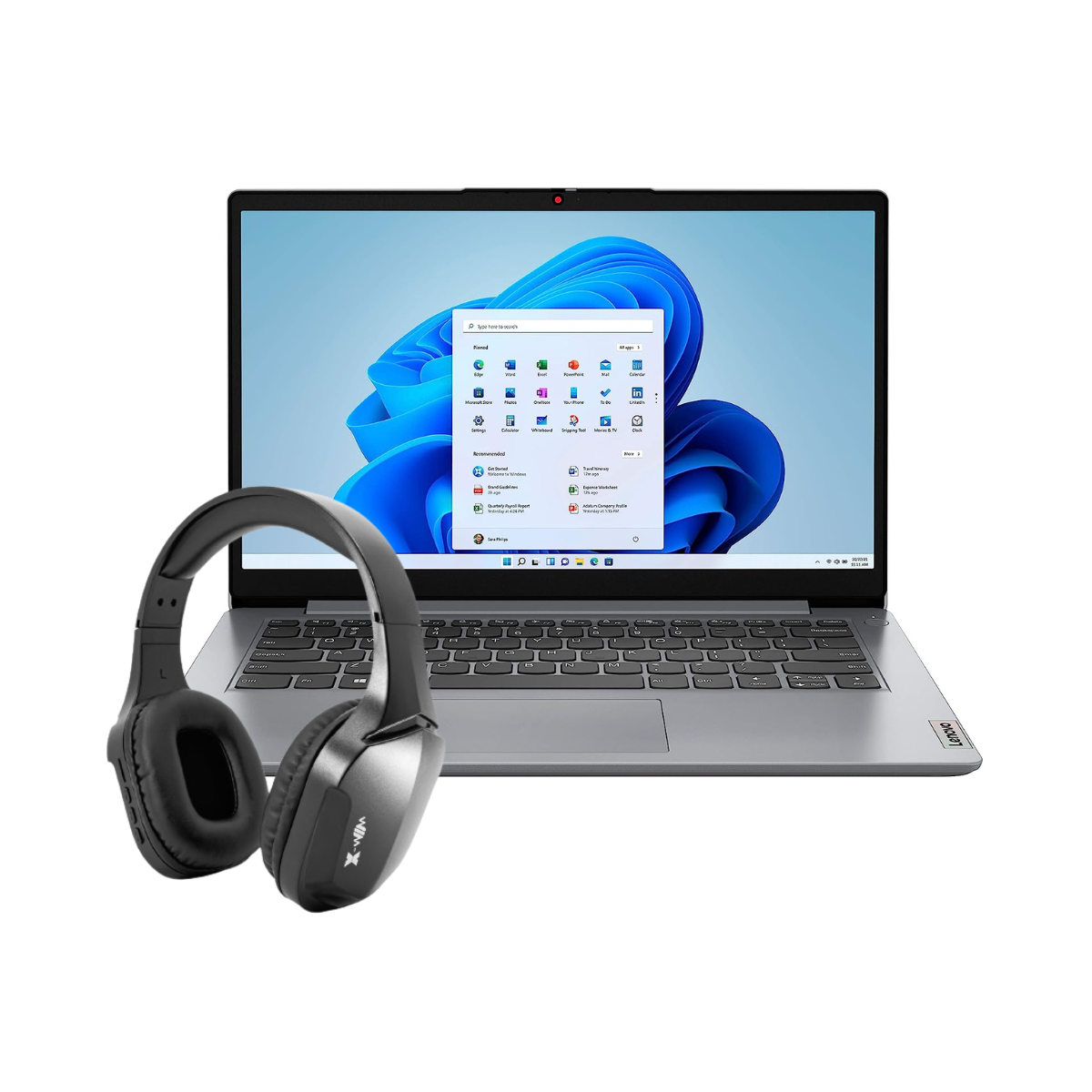 Combo Laptop Lenovo Ideapad 1 14IGL7 Intel Celeron N4020 4GB 128GB HD W11H + Audifonos Bluetooth.