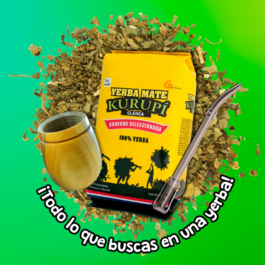 Yerba Mate Kurupí Clásica Cosecha Seleccionada 500 g