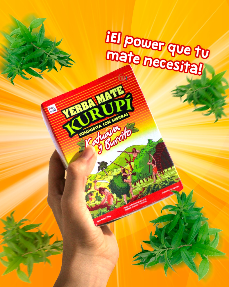 Yerba Mate Kurupí con Katuava y Burrito 500 g