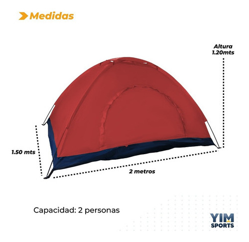 Casa Tienda De Campaña Impermeable 2 Personas Iglu Campismo