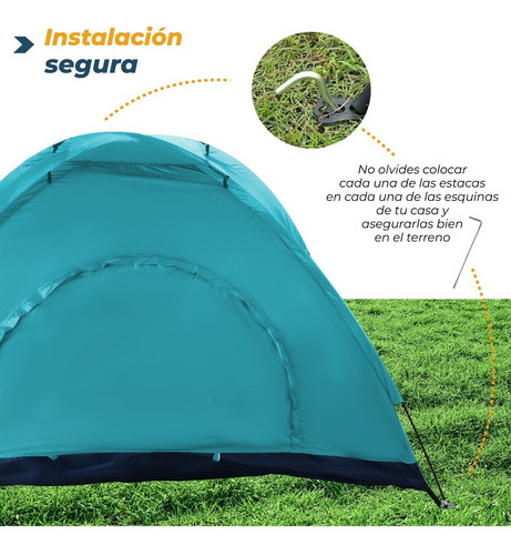 Casa Tienda De Campaña Impermeable 2 Personas Iglu Campismo