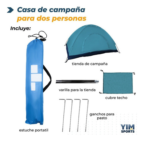 Casa Tienda De Campaña Impermeable 2 Personas Iglu Campismo
