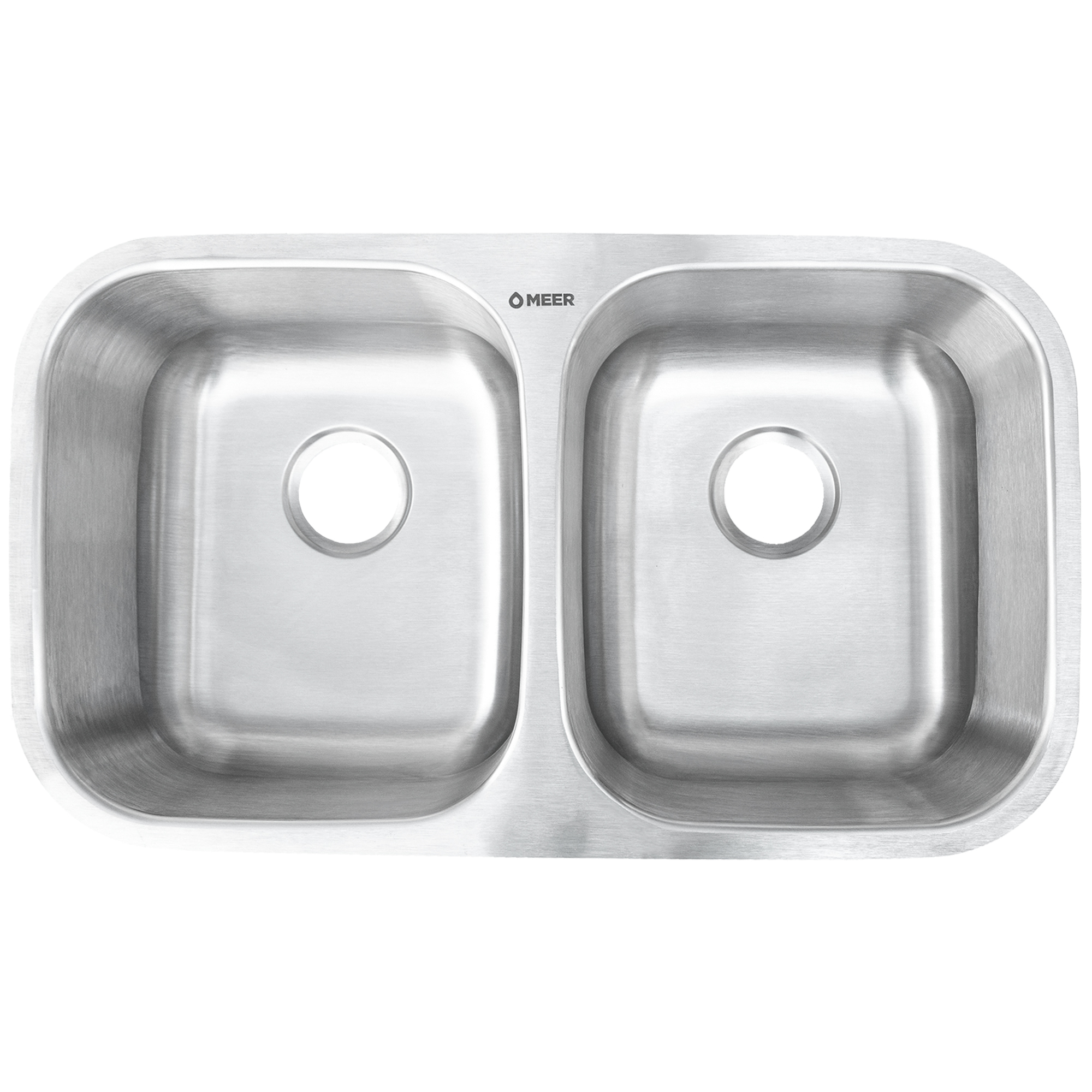 Tarja doble para Submontar en Acero Inoxidable con Medidas de 82 cm * 47 cm, Calibre 22