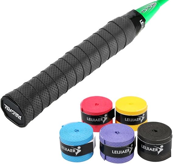 A Tomshin Sobregrips para Raqueta de Tenis, 5 uds., Cinta Antideslizante para el Sudor, envolturas para Raqueta de bádminton, Agarre para caña de Pescar, Banda para el Sudor.