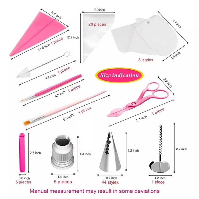 Duyas Boquilla pastelera Kit 72 piezas decoración pasteles cupcakes Repostería