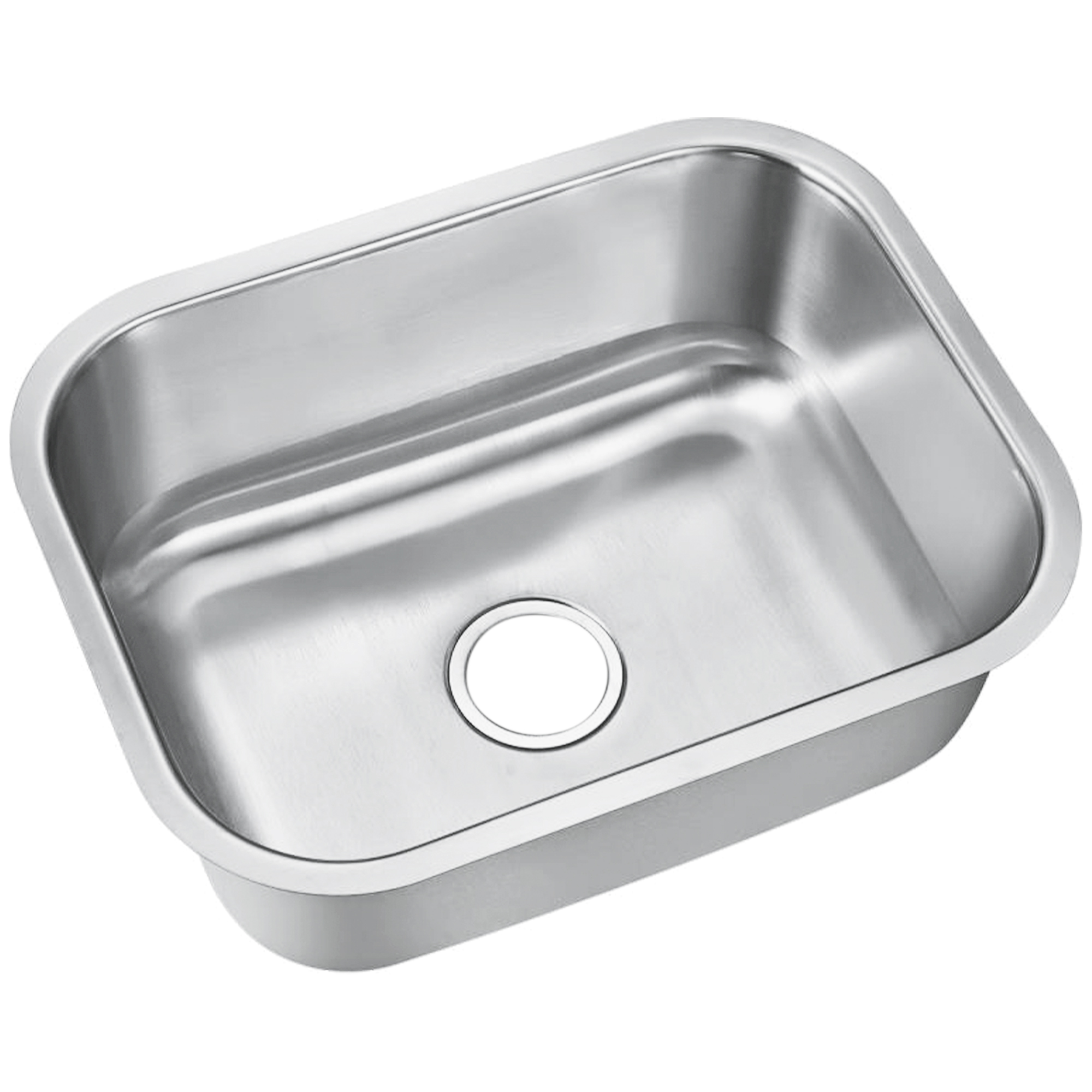 MEER Faucets by CNX | Fregadero para Cocina de Acero Inoxidable Calibre 18 para Submontar, Tarja Sencilla Satinada, 59 x 45 x 22 cm