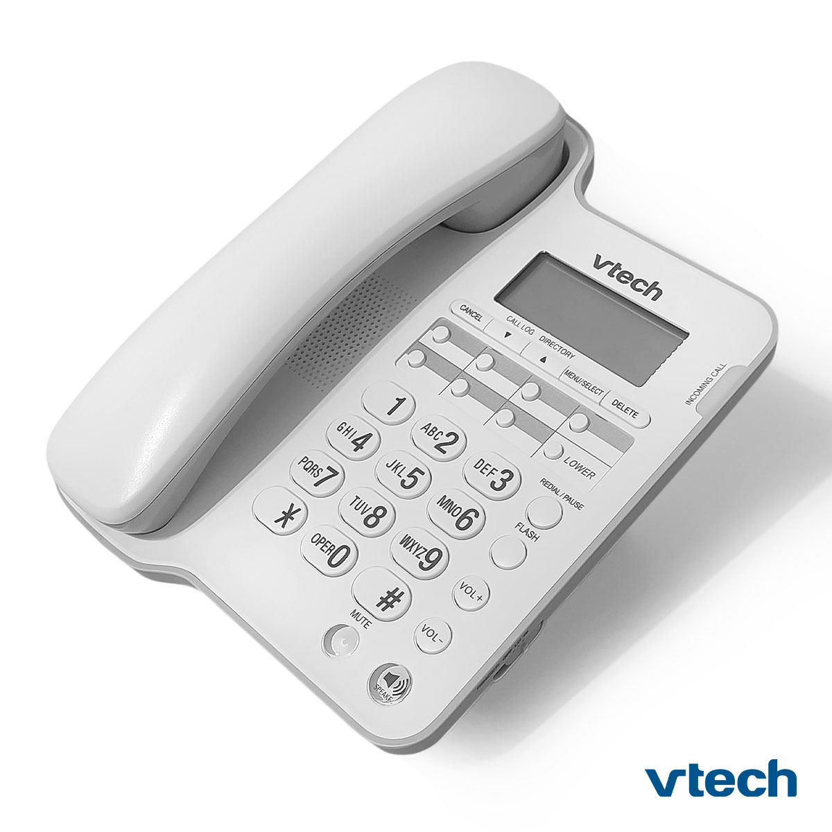 Teléfono Fijo Vtech Altavoz E Identificador De Llamadas