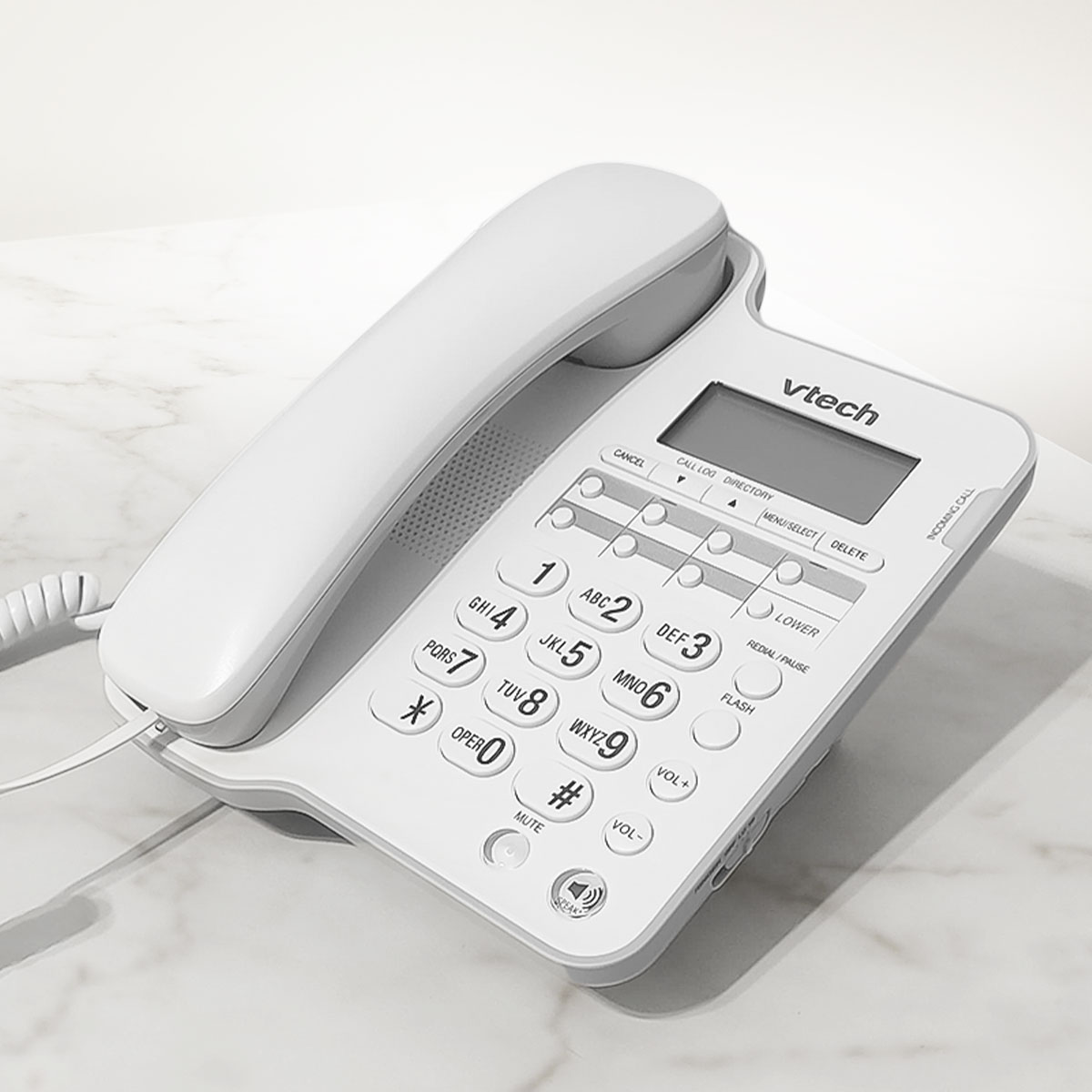 Teléfono Fijo Vtech Altavoz E Identificador De Llamadas