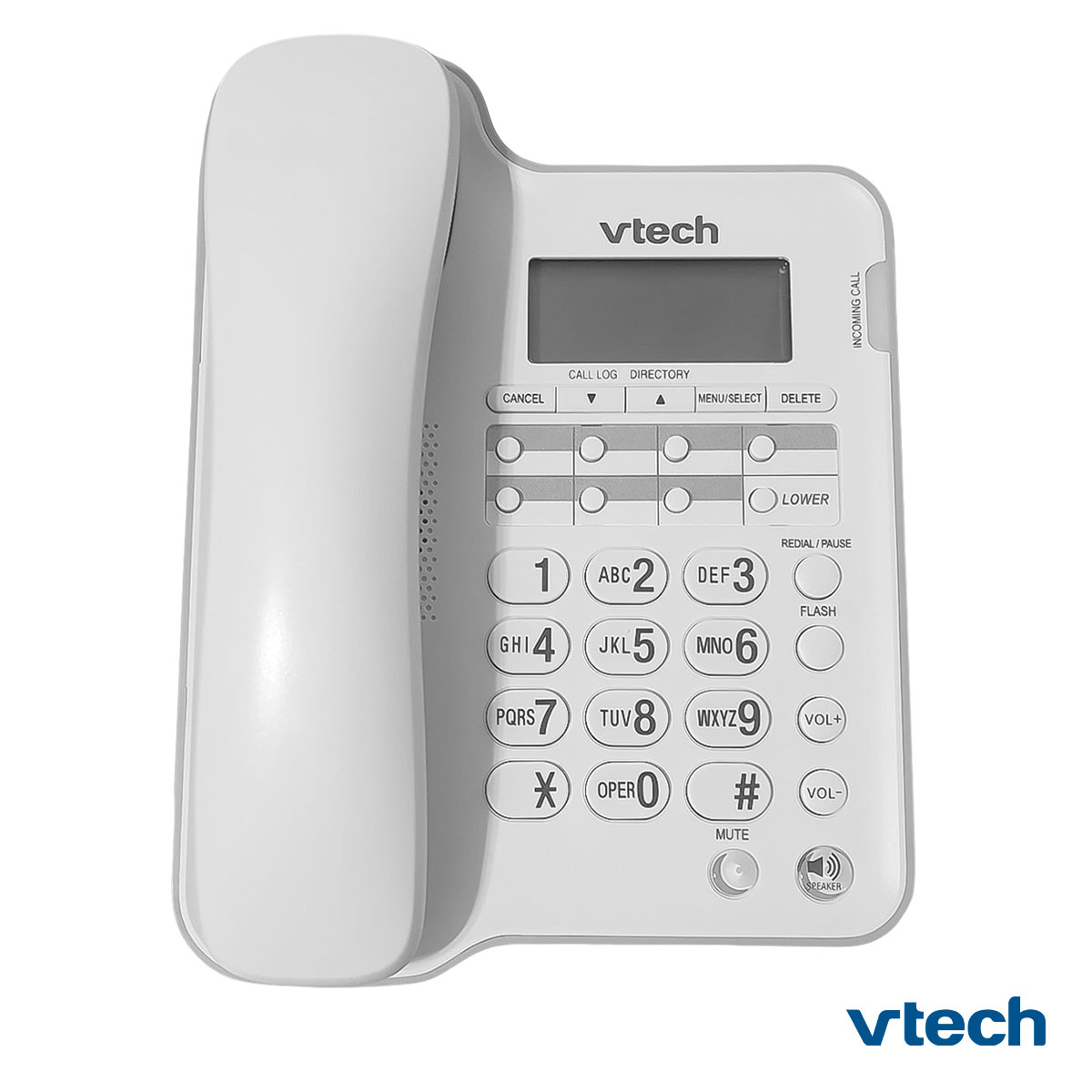 Teléfono Fijo Vtech Altavoz E Identificador De Llamadas