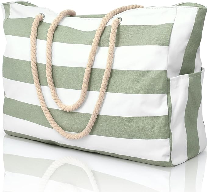 A Bolsas de playa para mujer bolsa grande impermeable con cremallera bolsa de playa impermeable a