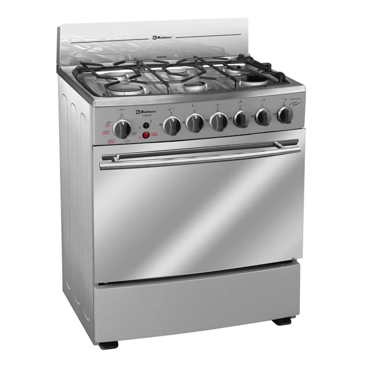 Estufa Koblenz EK 1131 CA Carrara 6 Quemadores Inox ORTY.