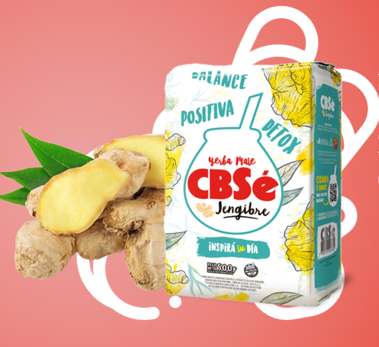 Yerba Mate CBSé Jengibre 500 g.
