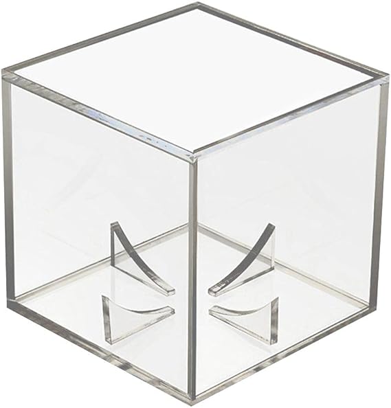 A HUSHUI Caja de béisbol acrílica, Vitrina de béisbol, Caja Transparente de Pelota de Tenis de Golf para exhibición, Caja de Almacenamiento de Recuerdos, Soporte, protección UV, a Prueba de Polvo