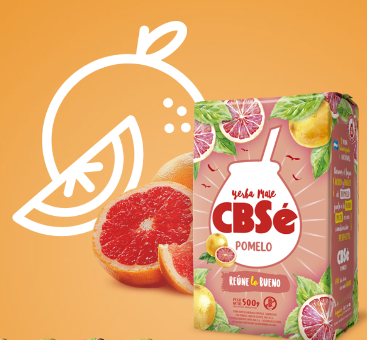 Yerba Mate Cbsé Pomelo 500 g.
