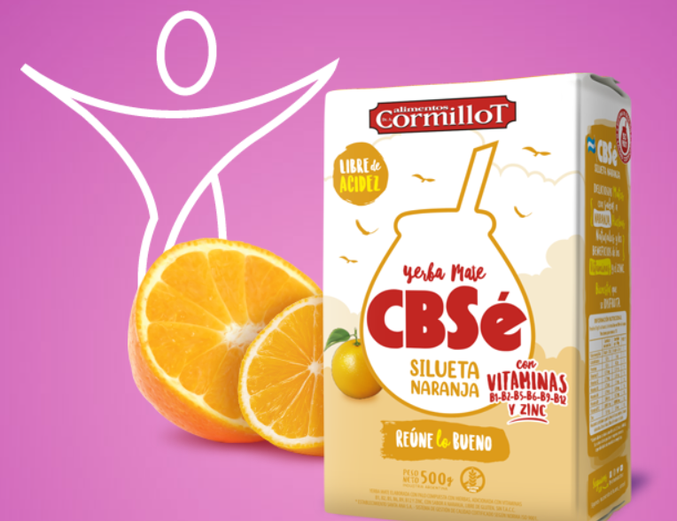Yerba Mate Cbsé Silueta Naranja 500 g.
