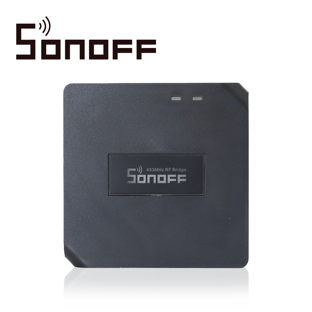COMUNICADOR RF SONOFF RFBRIDGE433 SMART INALAMBRICO WIFI PARA IOS Y ANDROID COMPATIBLE CON ALEXA/GOOGLE HOME/NEST/IFTTT WIFI 2.4GHZ HASTA 16 DISPOSITIVOS RF 433 MHZ SOPORTA CONTROL REMOTO PARA INTERIOR DE 433MHZ (MODELO REMOTE 433 NO INCLUIDO)