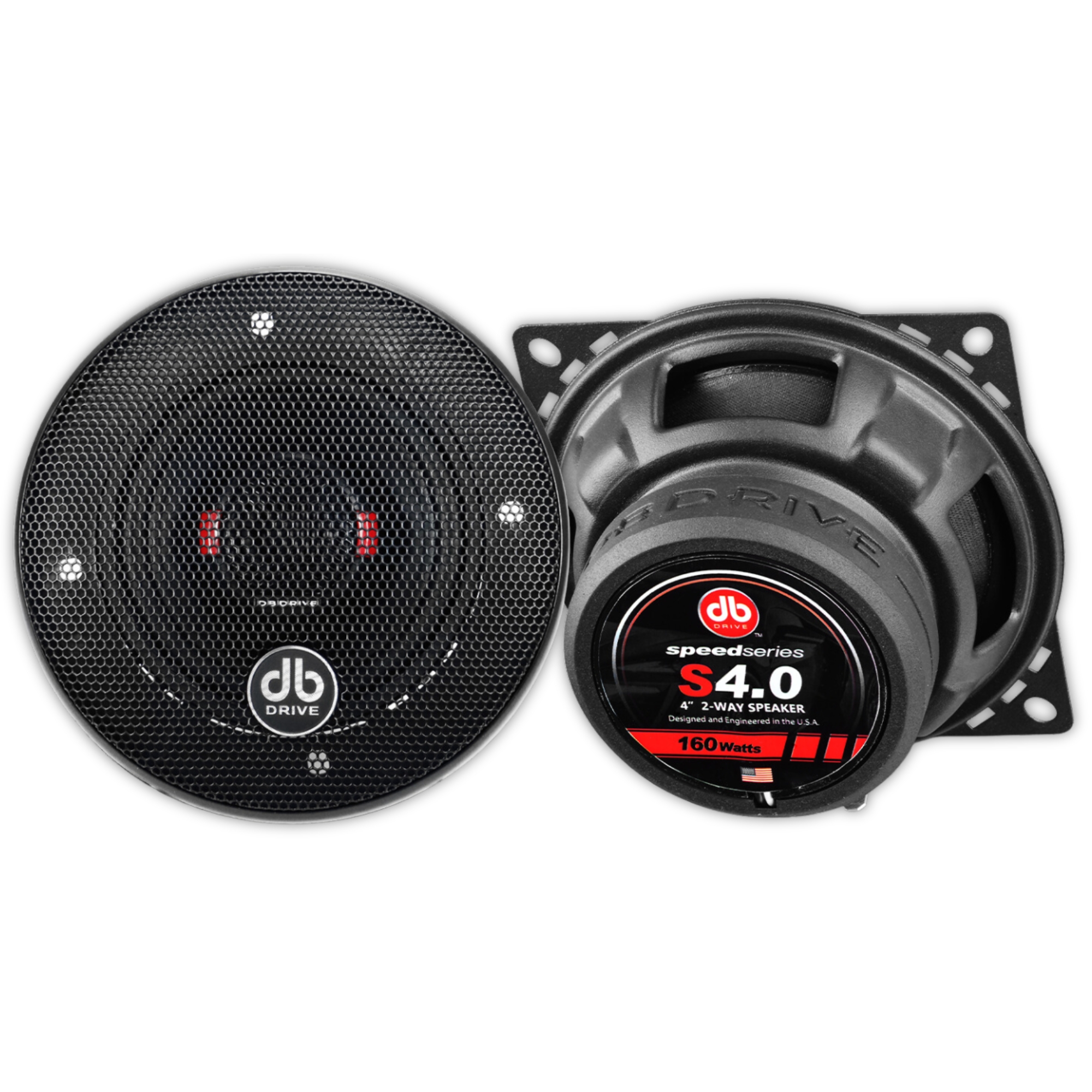 Set de Bocinas Coaxiales DB Drive S4.0 160 Watts 4 Pulgadas 4 Ohms .