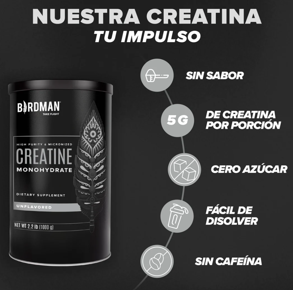 Creatina Monohidratada Birdman 450g 90 Serv..