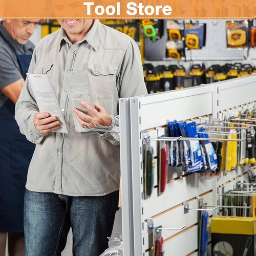 Gancho Blister Panel Ranurado Exhibipanel 15 cm 50 Piezas