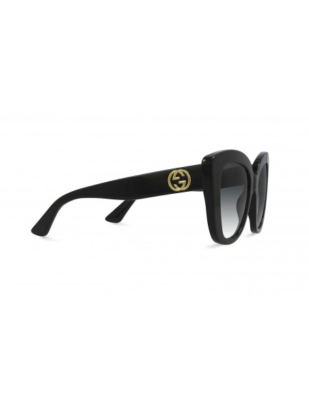 Gucci Gg0327S 001 Square Oversized Negro Gris degradado