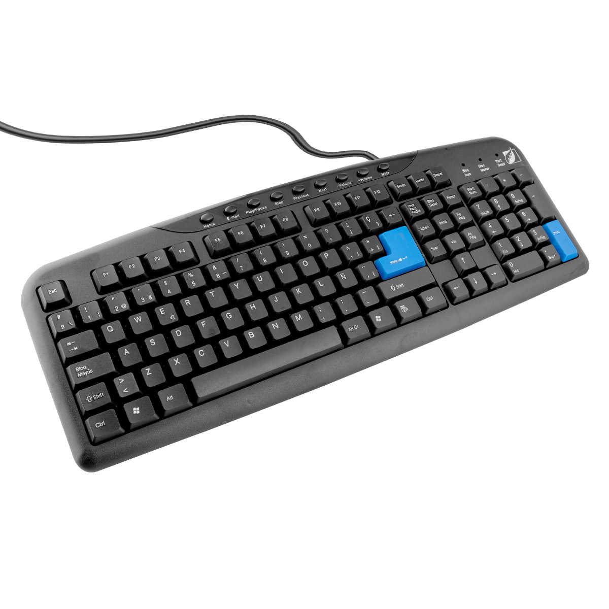 Teclado Para Pc Qwerty Green Leaf 9 Teclas 18-8342