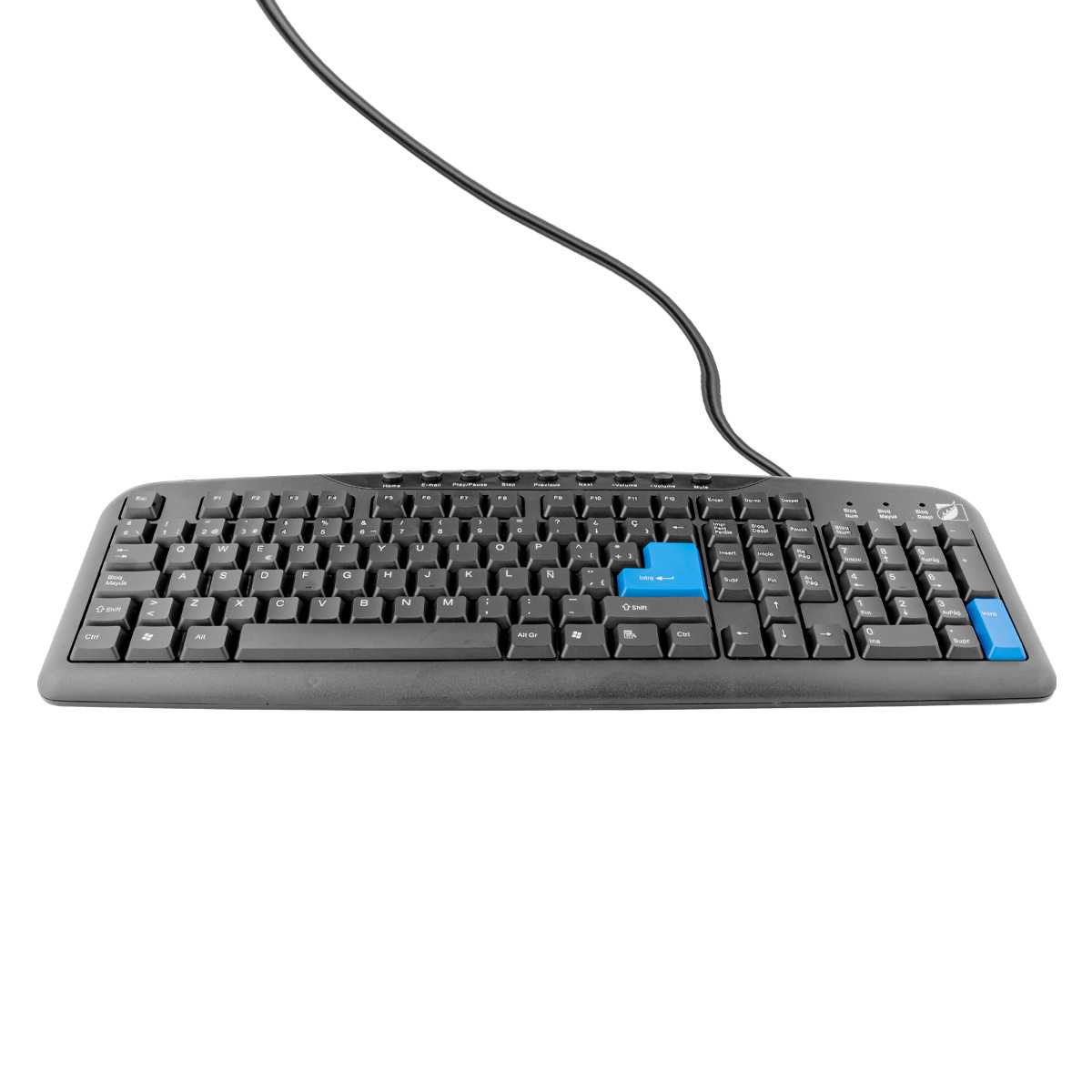 Teclado Para Pc Qwerty Green Leaf 9 Teclas 18-8342