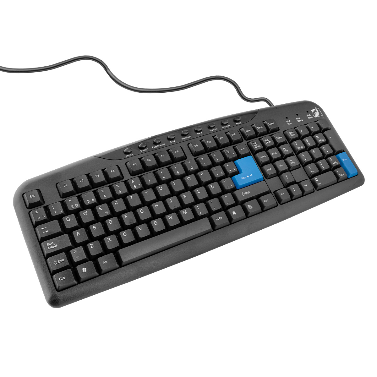 Teclado Para Pc Qwerty Green Leaf 9 Teclas 18-8342