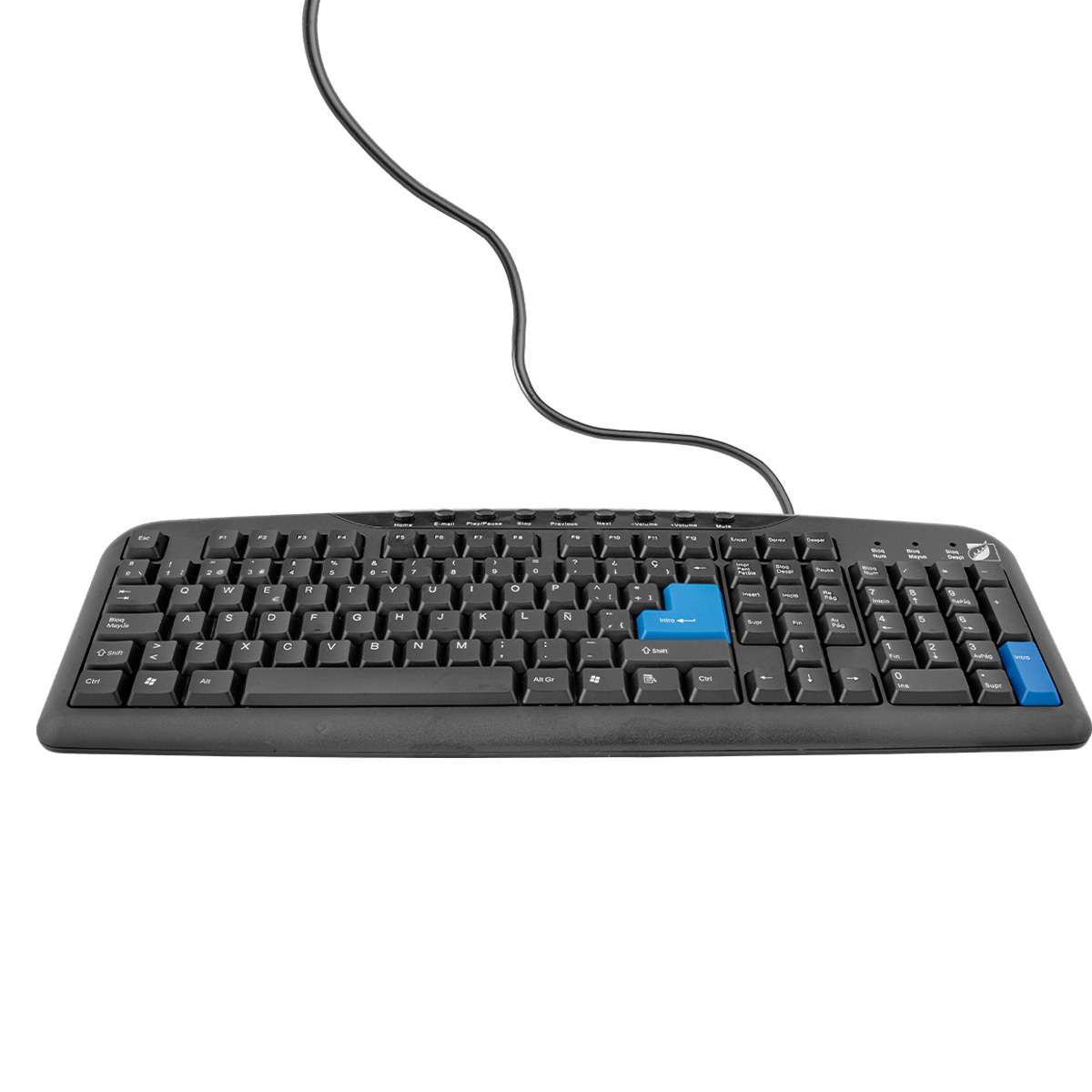 Teclado Para Pc Qwerty Green Leaf 9 Teclas 18-8342