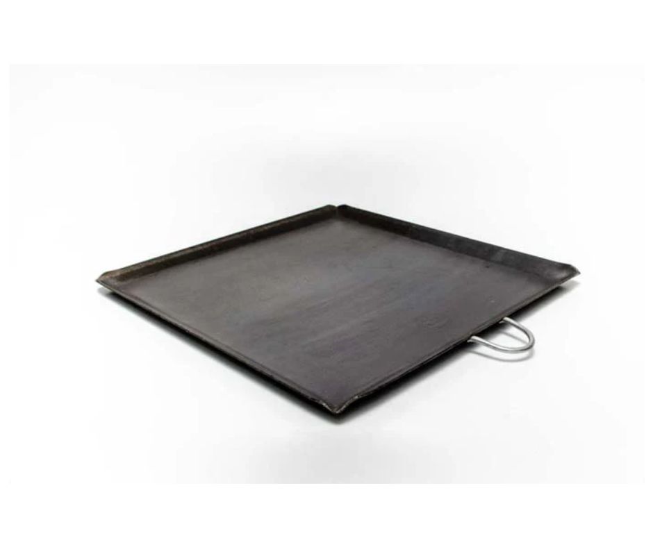 Comal Cuadrado Acero Dulce Negro 30 x 30 cm.