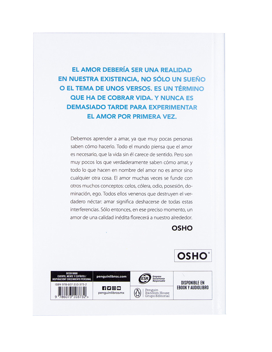 Libro Aprender a amar Autor Osho