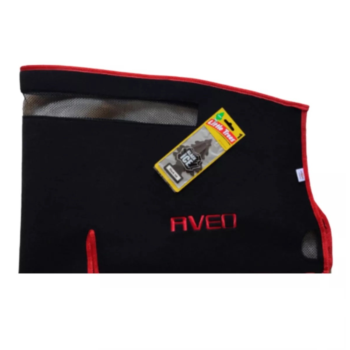 Tapete Cubre Tableros Aveo 2024 Negro/Rojo