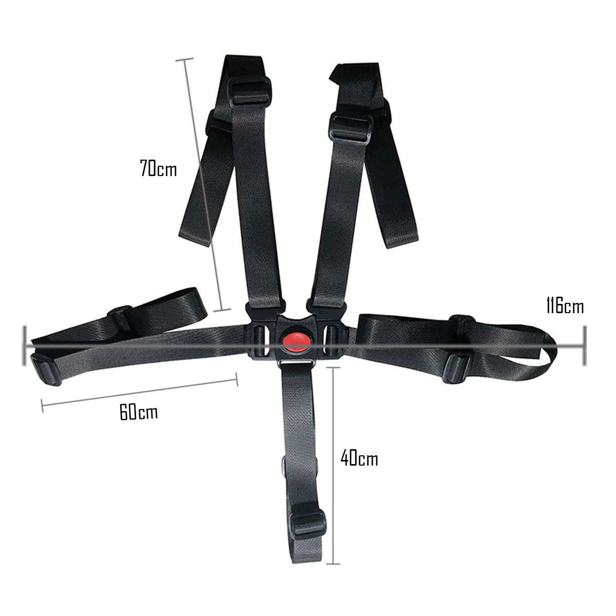 Arnes De Seguridad Para Bebe Cinturón Silla O Coche 5 Puntos