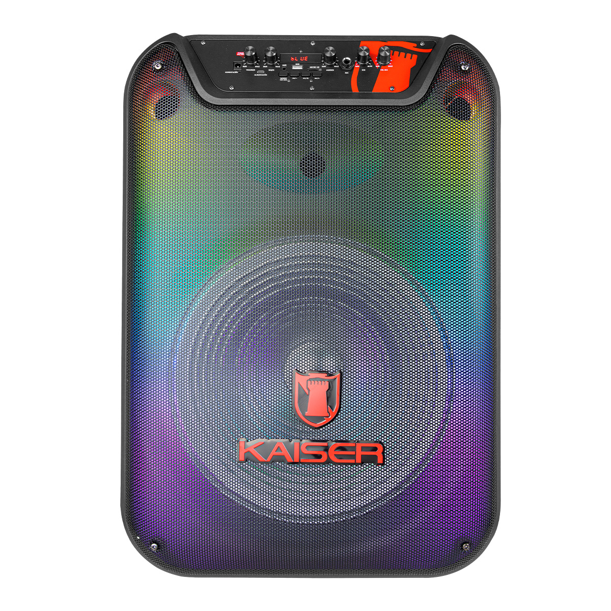 Bafle Kaiser 15 PuLG 25,000w Pmpo Llantas, Micrófono Ksw-351.
