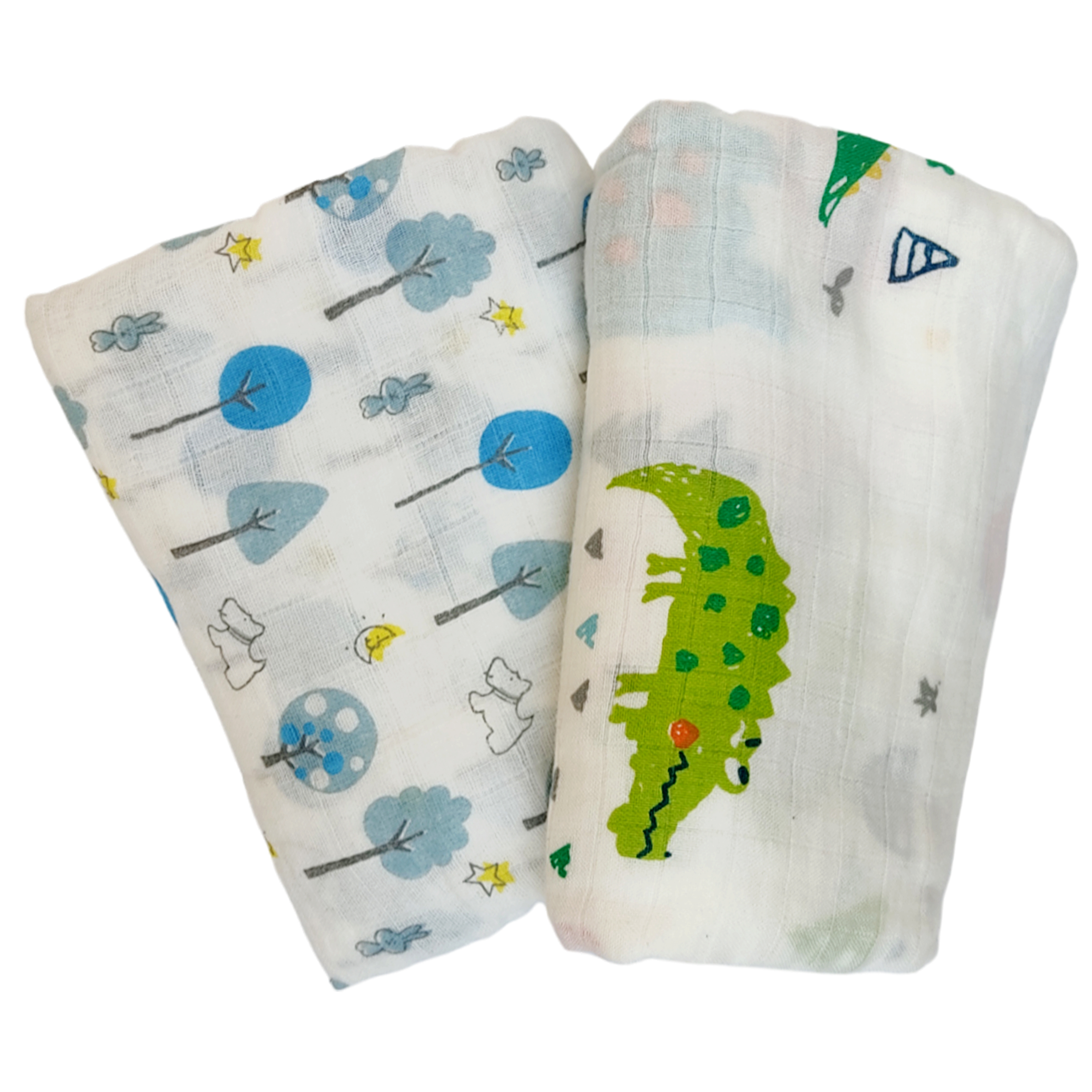 Set de 2 Sabanas Muselinas para Bebe Suave Trasnpirable