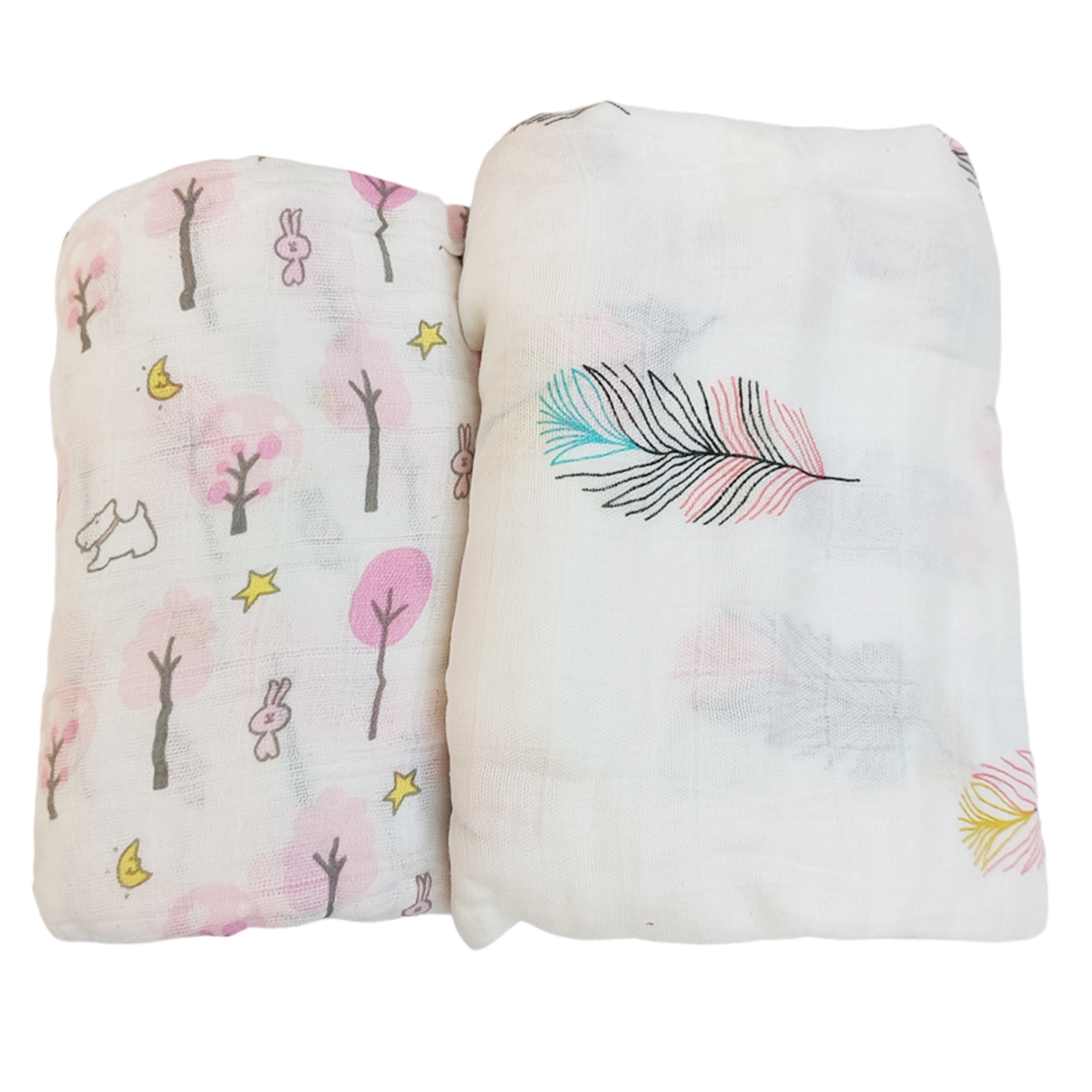 Set de 2 Sabanas Muselinas para Bebe Suave Trasnpirable