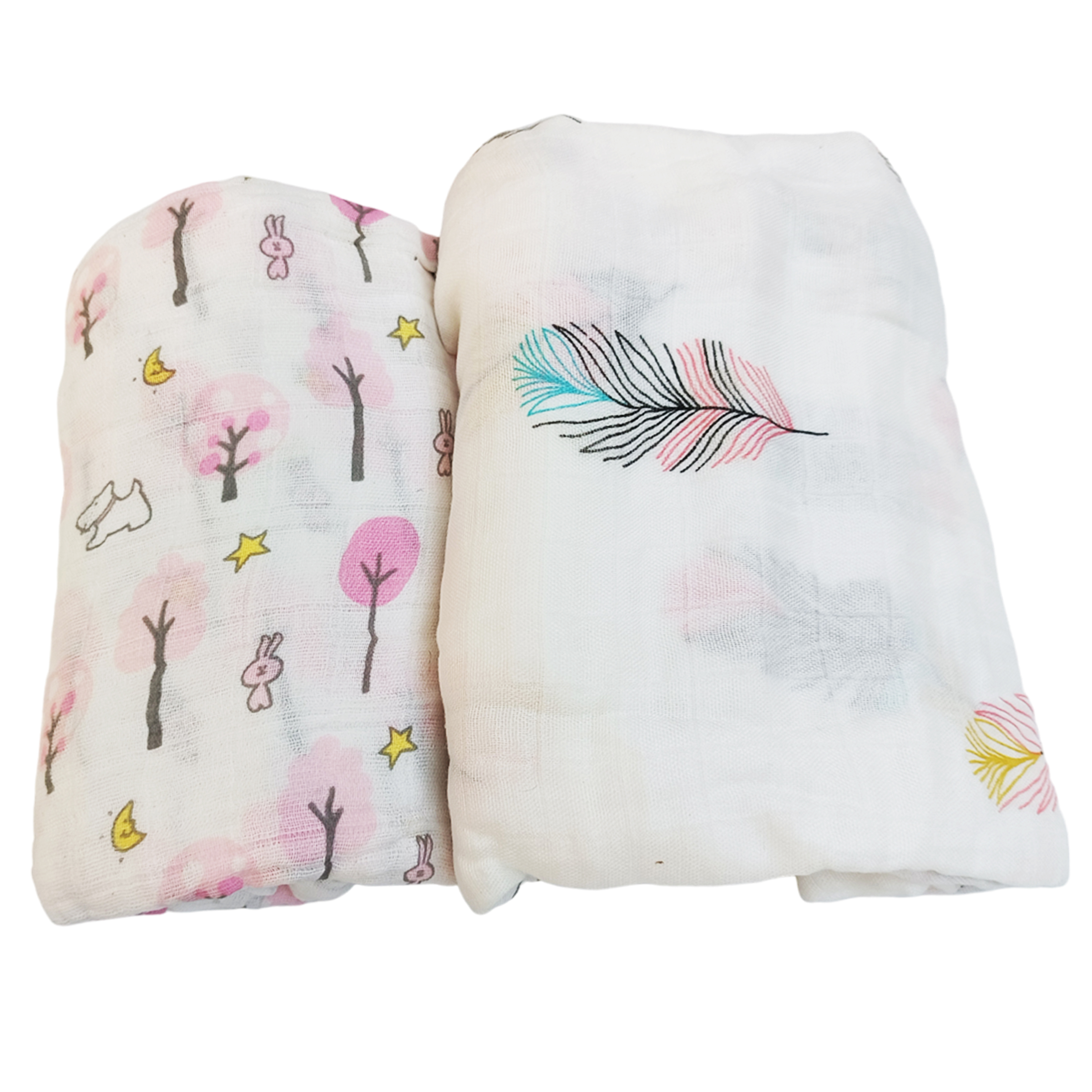 Set de 2 Sabanas Muselinas para Bebe Suave Trasnpirable