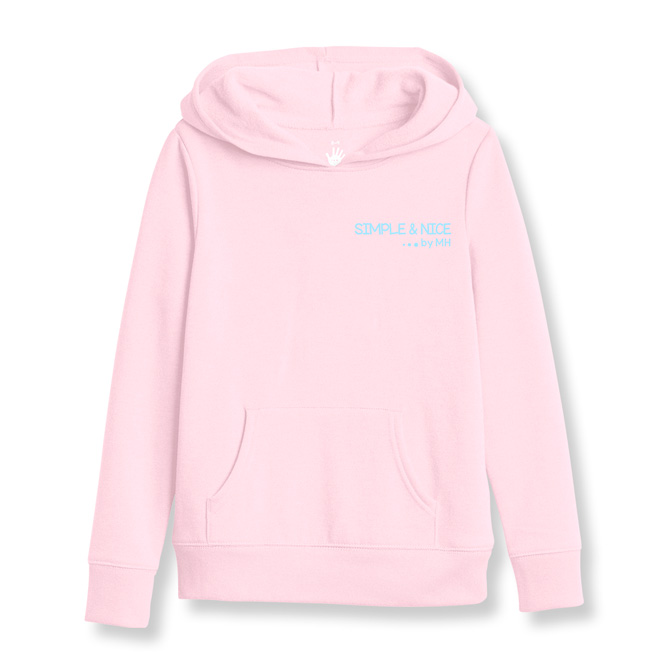 Sudadera Con Gorro Rosa Claro - Million Hands.