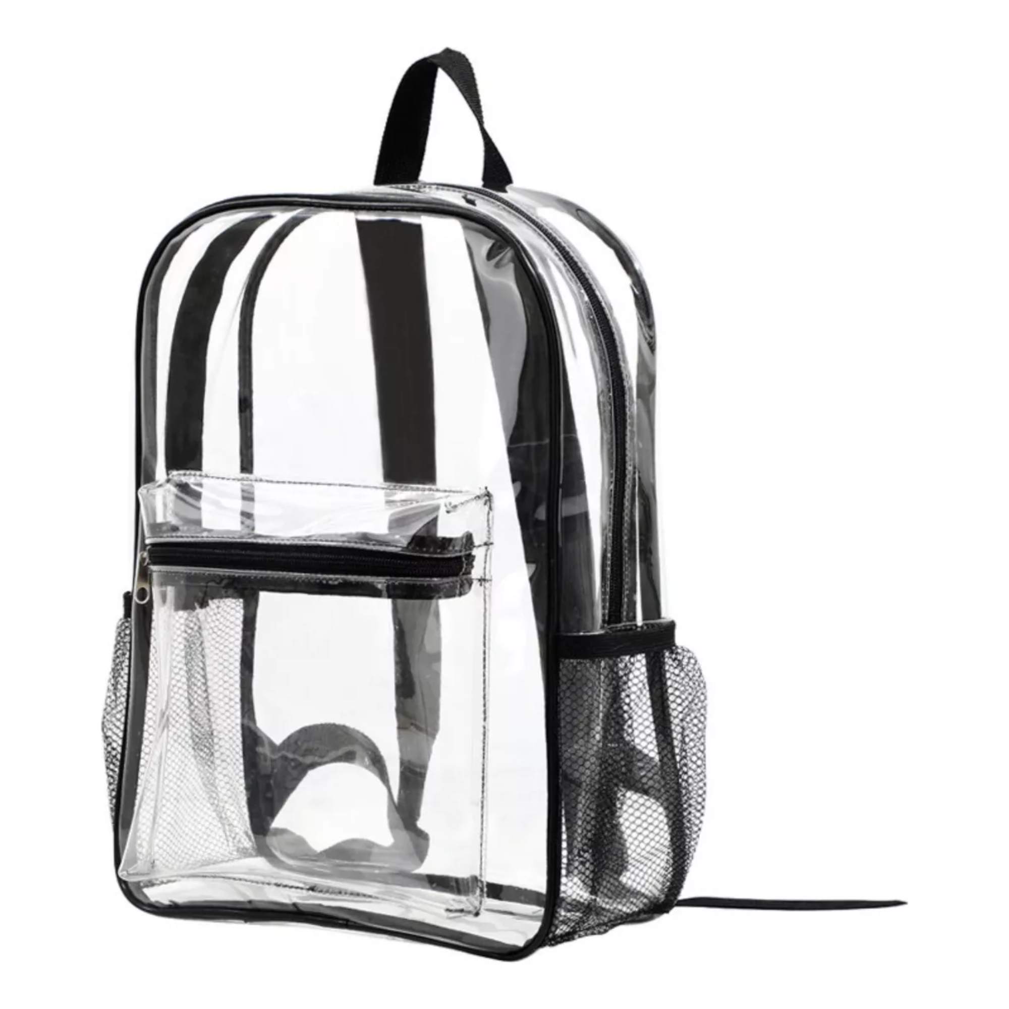 Mochila Transparente Para Hombre Mujer Ninos Escolares Conciertos Multiusos Trendy Resistente Versatil