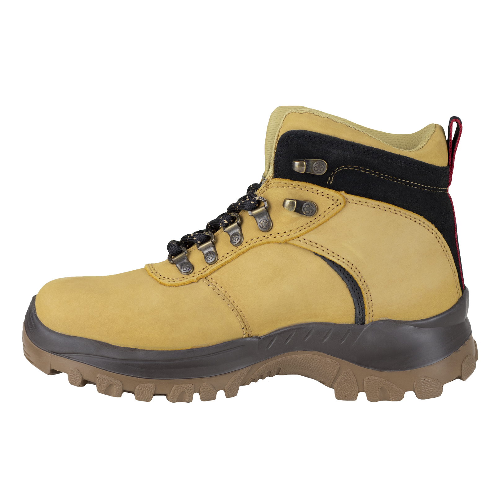 Bota De Trabajo Hombre Seguridad Industrial Jeep 18000 Miel.