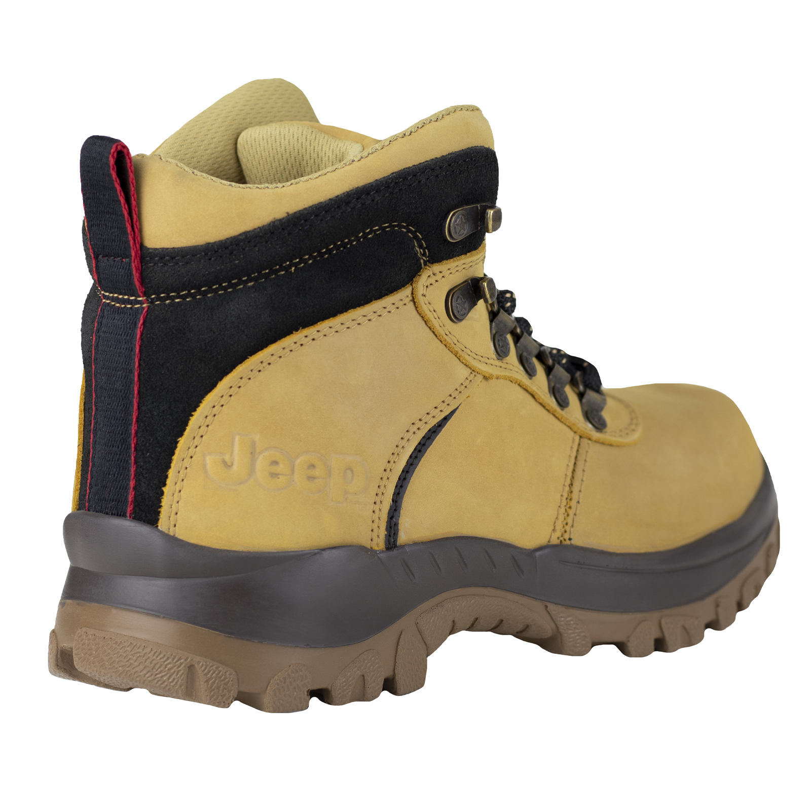 Bota De Trabajo Hombre Seguridad Industrial Jeep 18000 Miel.