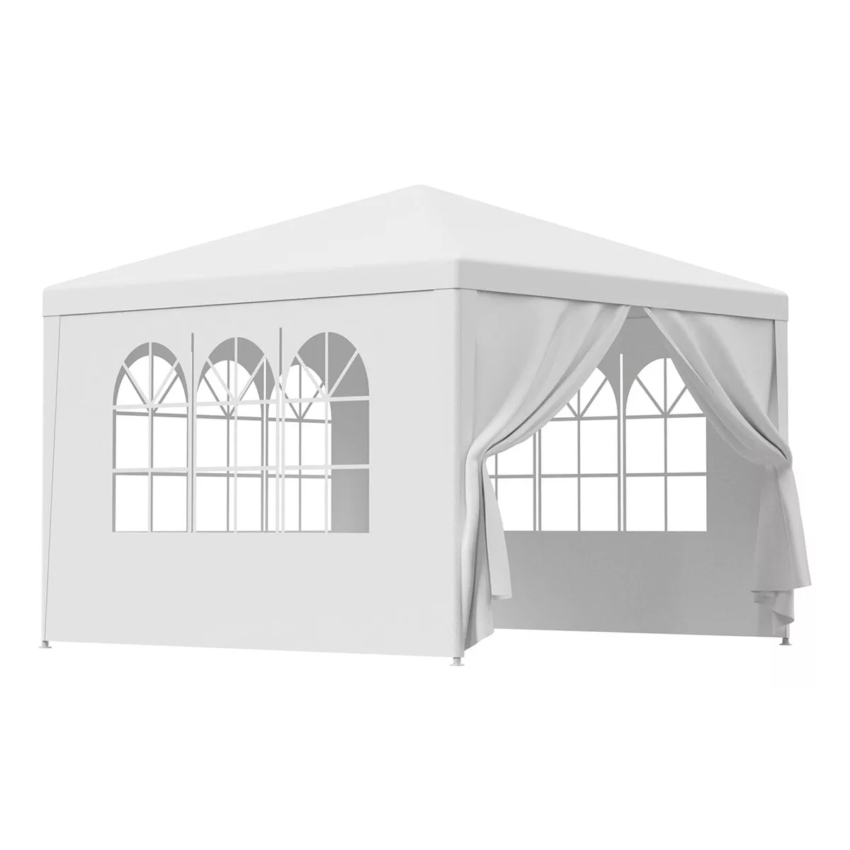 Toldo Reforzado Tienda De Negocios Carpa Simple Blanco 3×3m