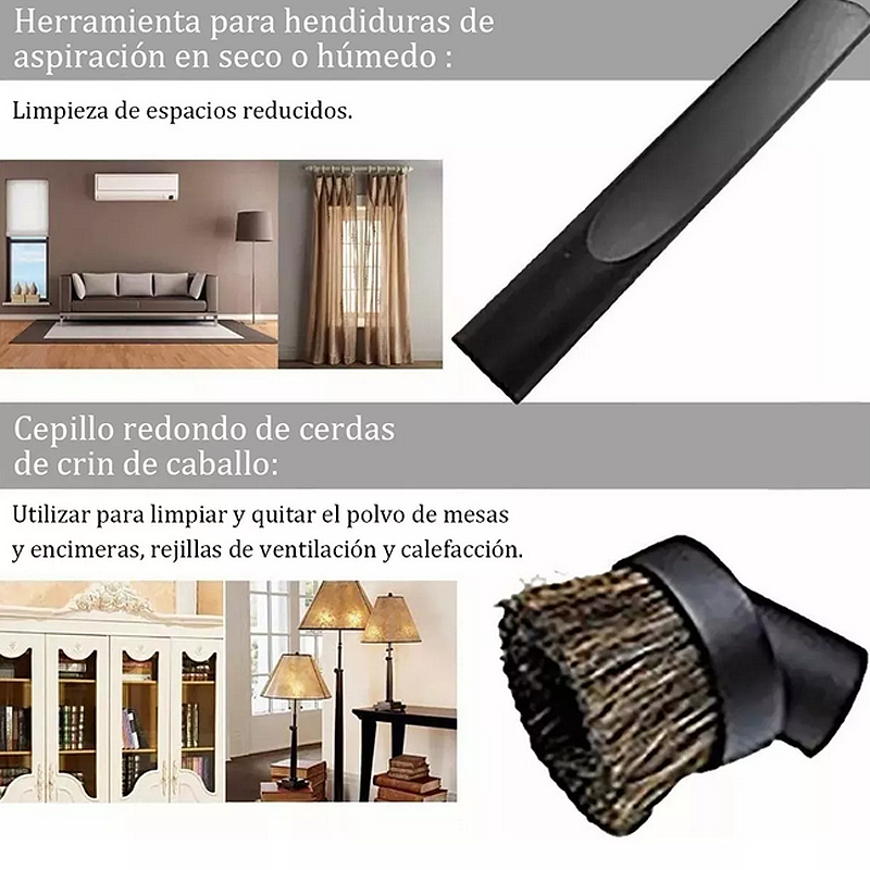 Accesorios De Repuesto Para Aspiradora, 32 A 35 Mm, 6 Pzs.