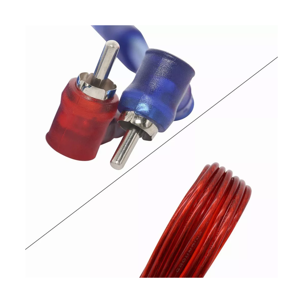 Kit Instalación De Cable Audio Auto 13ga Cables Rca De Audio