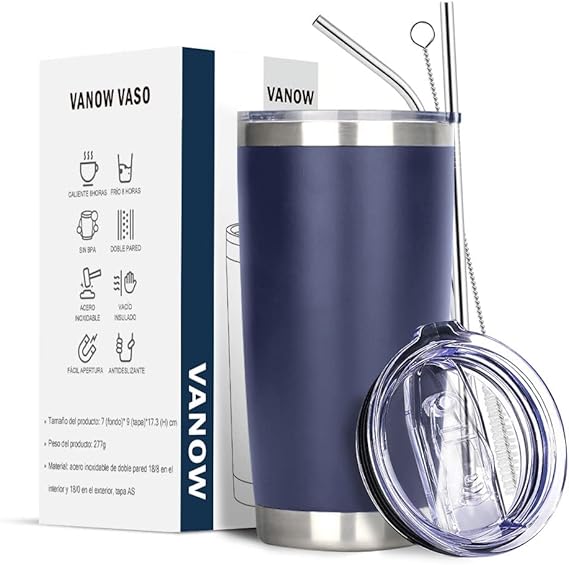 Vaso Térmico Café Termo Café Acero Inoxidable 380ml - Mantiene Temperatura 8h Caliente/6h Frío - Rosa Termo Stanley