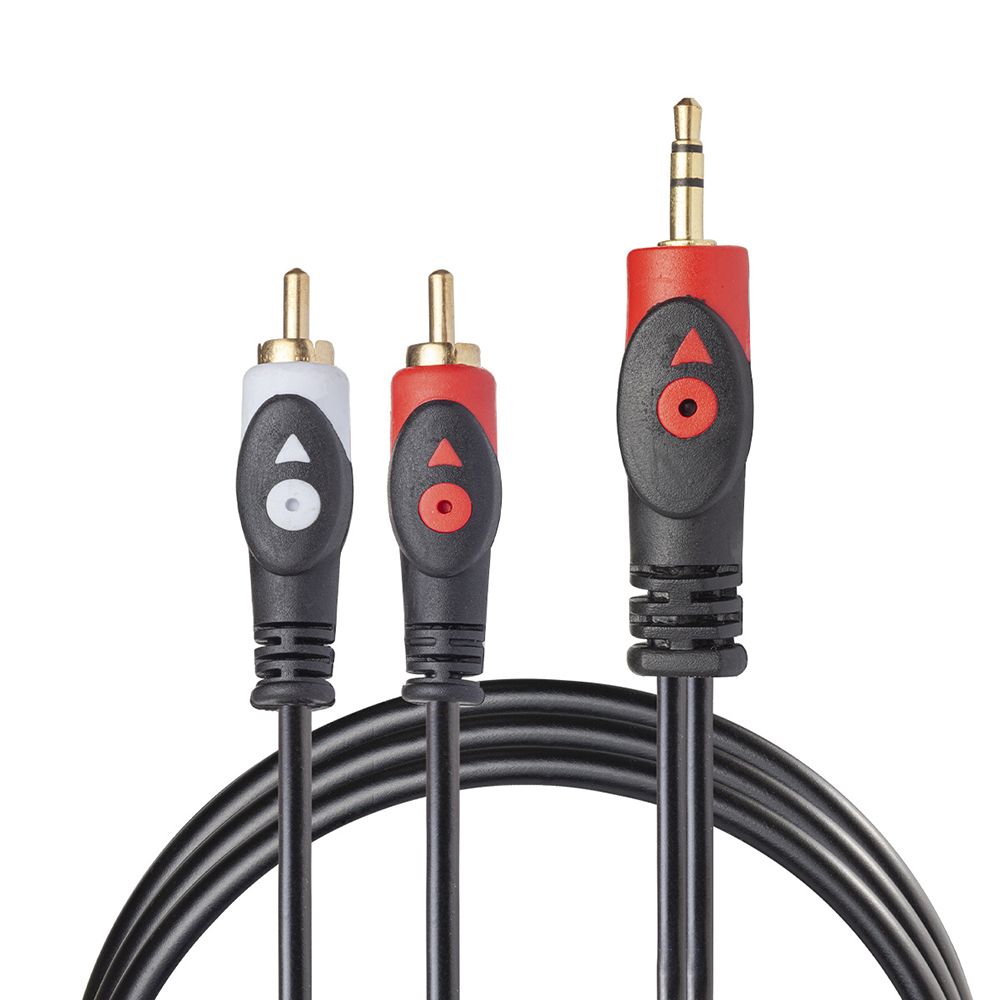 Extensión Estéreo Y Plug 3,5 Mm 2 Plug Rca 11-1401