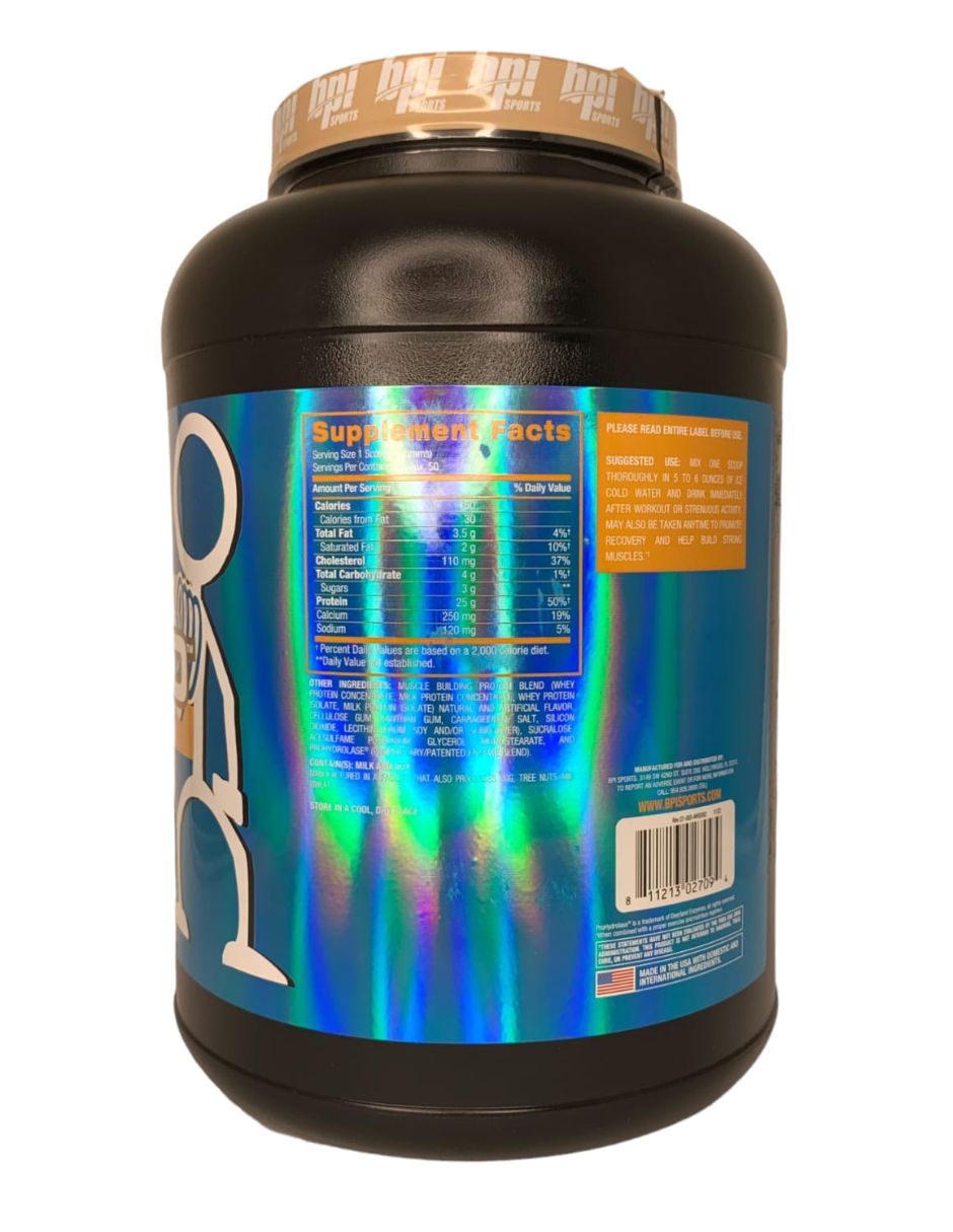 Proteina Whey Hd Bpi  5lb (50serv) Vainilla.